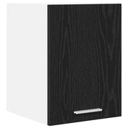 Armadio pensile | Mobile da Cucina con porta Rovere Nero e Bianco 30 x 31 x 40 cm