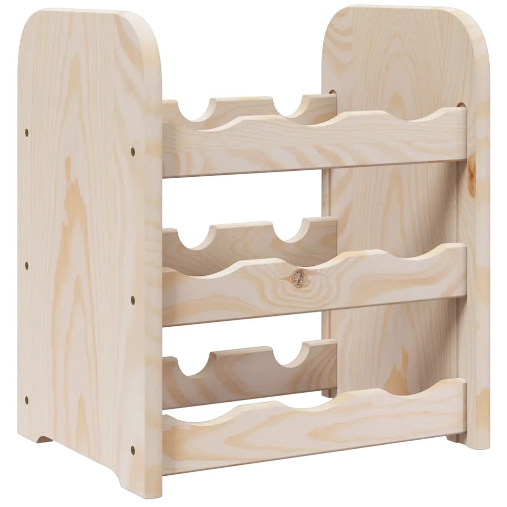Portavini 33x25x37 cm in Legno Massello di Pino 4007553