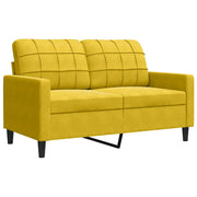 Divano | Divano da soggiorno | Sofa a 2 Posti giallo 120 cm in Velluto