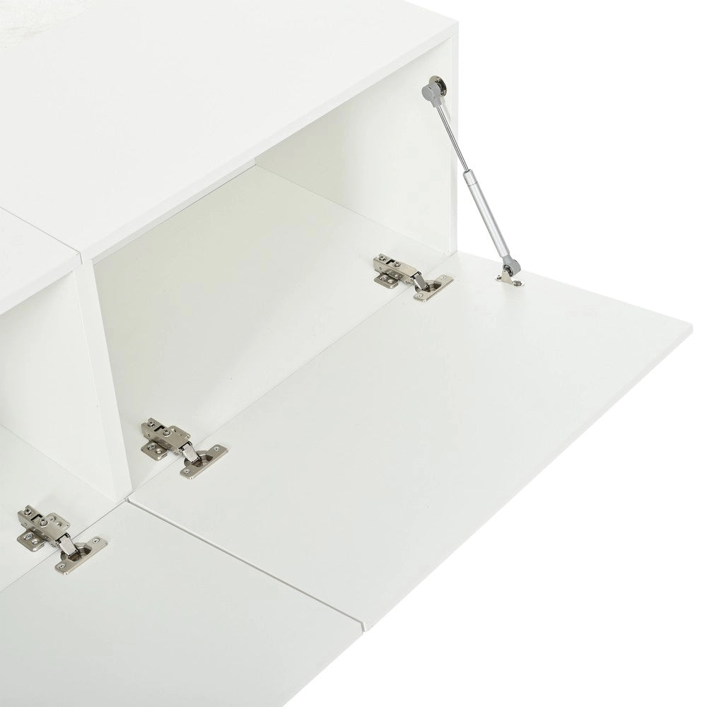 Mobile TV Basso con 3 Ante ¨C Xylo ¨C Bianco, MDF, 180x40x48 cm