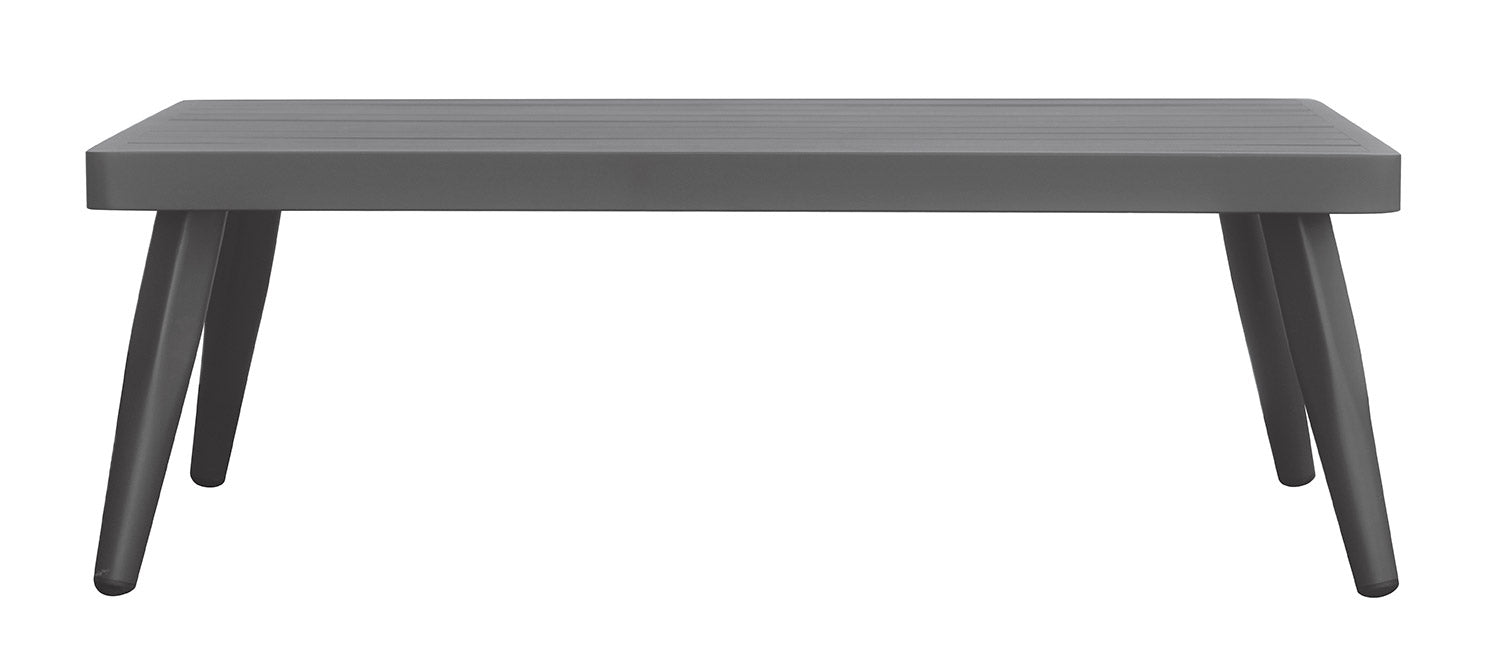 Set Salotto da Giardino Divano 2 Poltrone e Tavolino Nimes con Cuscini in Alluminio e Corda Verde e Grigio