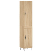 Credenza | Madia | Buffet da pranzo | Armadio da pranzo Rovere Sonoma 34,5x34x180 cm in Legno Multistrato