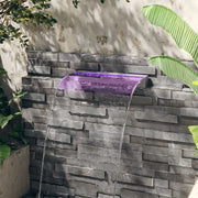 Sfioratore a Cascata con LED RGB Acciaio Inox 60 cm 151410