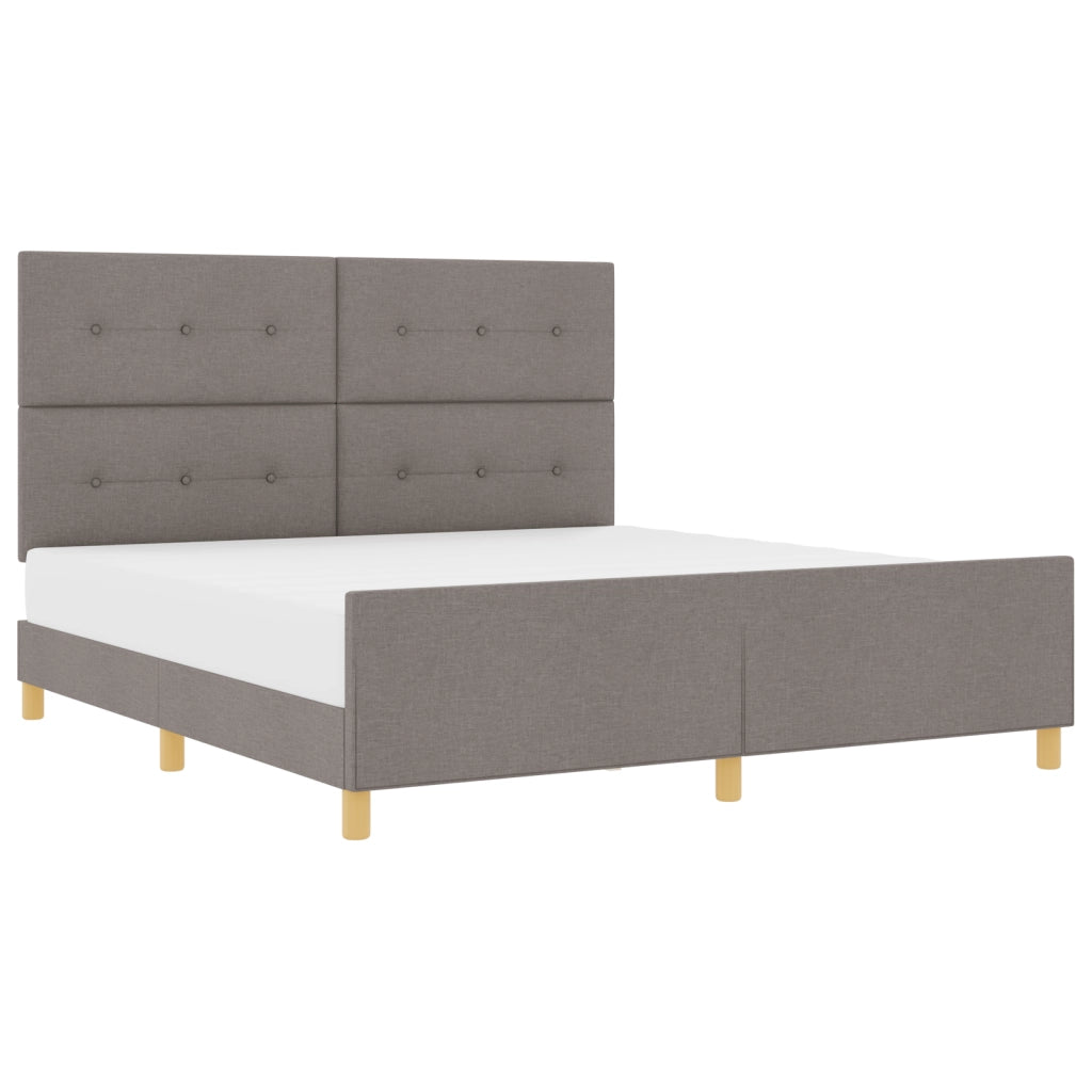 Struttura letto  Tortora 180x200 cm Tessuto