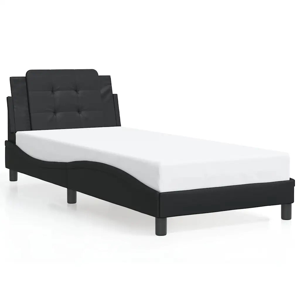 Giroletto senza Materasso Zadar Nero 90x190 cm in Similpelle 3208149
