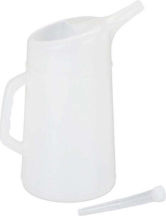 Bicchierino di acciaio inossidabile per olio - non rotto - auto PE - 5 litri