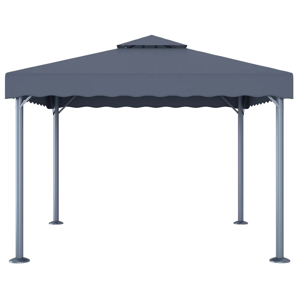 Gazebo 300x300 cm Antracite Alluminio