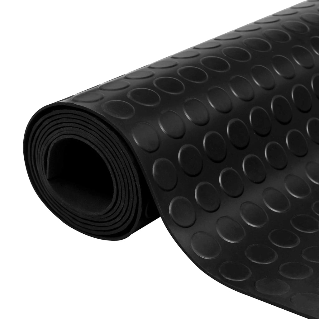 Tappeto per pavimento Nero 1 x 5 m Gomma 42046725