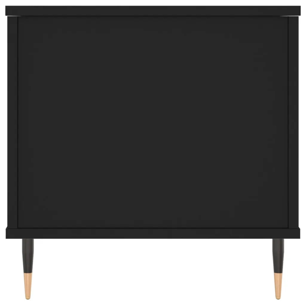 Tavolino da Salotto-Tavolino da soggiorno-Tavolo Nero 90x44,5x45 cm in Legno Multistrato 795083