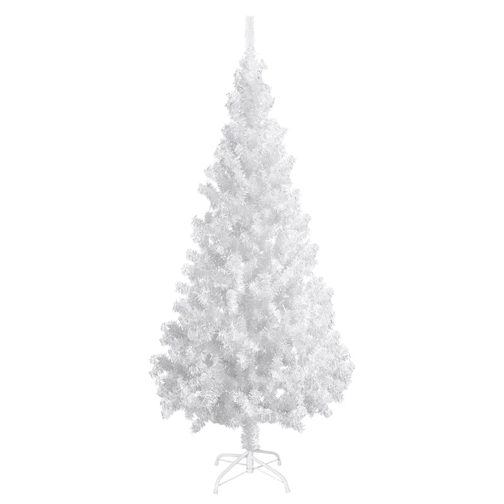 Albero di Natale Preilluminato con Palline Bianco 180 cm PVC 3077713