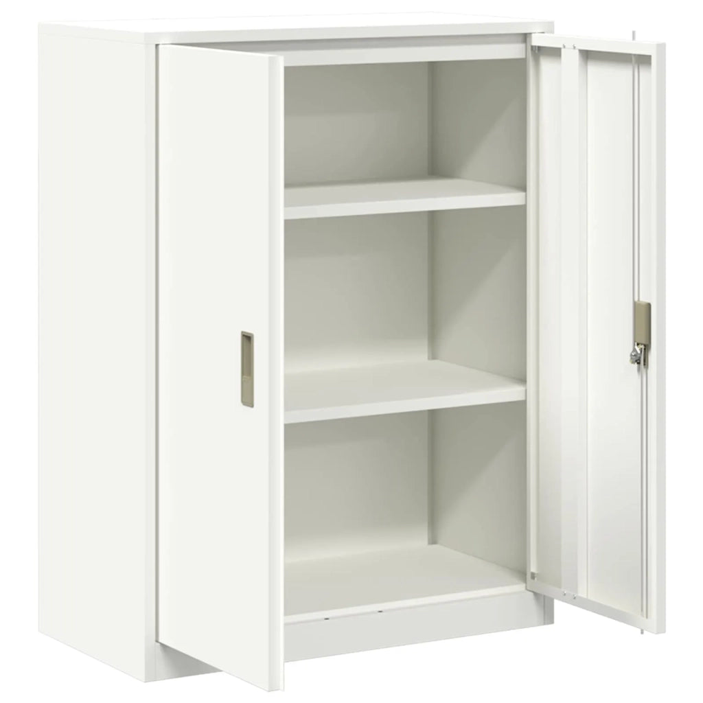 Armadio Bianco 80 x 40 x 105 cm Acciaio