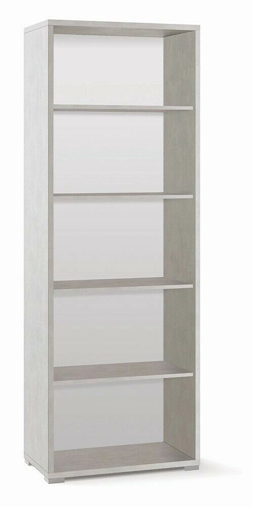Mobile Libreria 4 ripiani H199 L71 P41 colore Bianco Ossido Db371k Sarmog