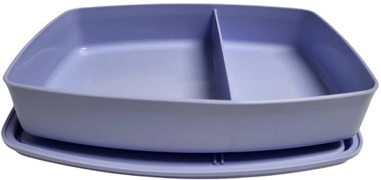 Borsa da pranzo per scuola con divisione dei contenitori (azzurro chiaro) 590ml con distributore Eco+