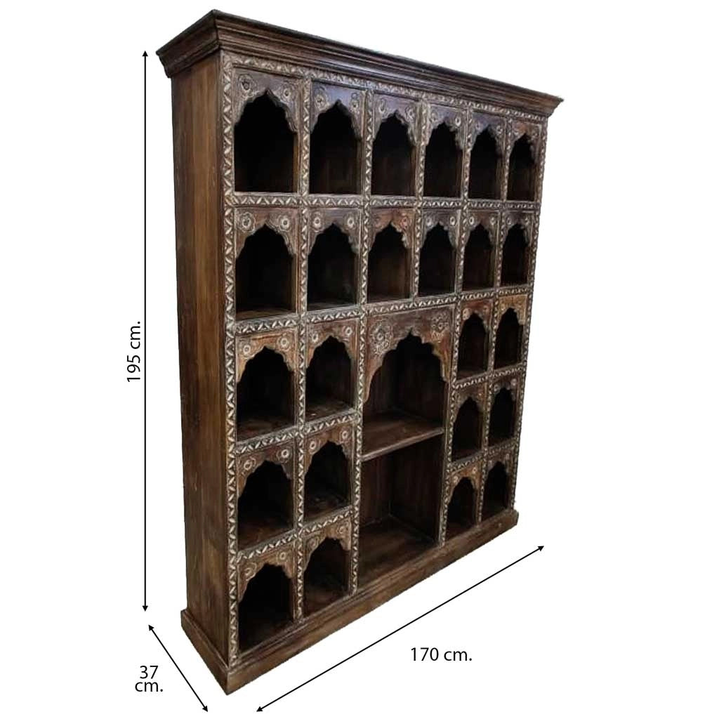 Ripiani in legno fatta a mano 170x37x195h cm