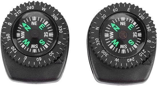 2 x Navigatore Slittente con Cintura Oraria Portatile per Campeggio - Navigazione - Escursionismo - Attività All'aperto - Cinturino di Misurazione del Passo