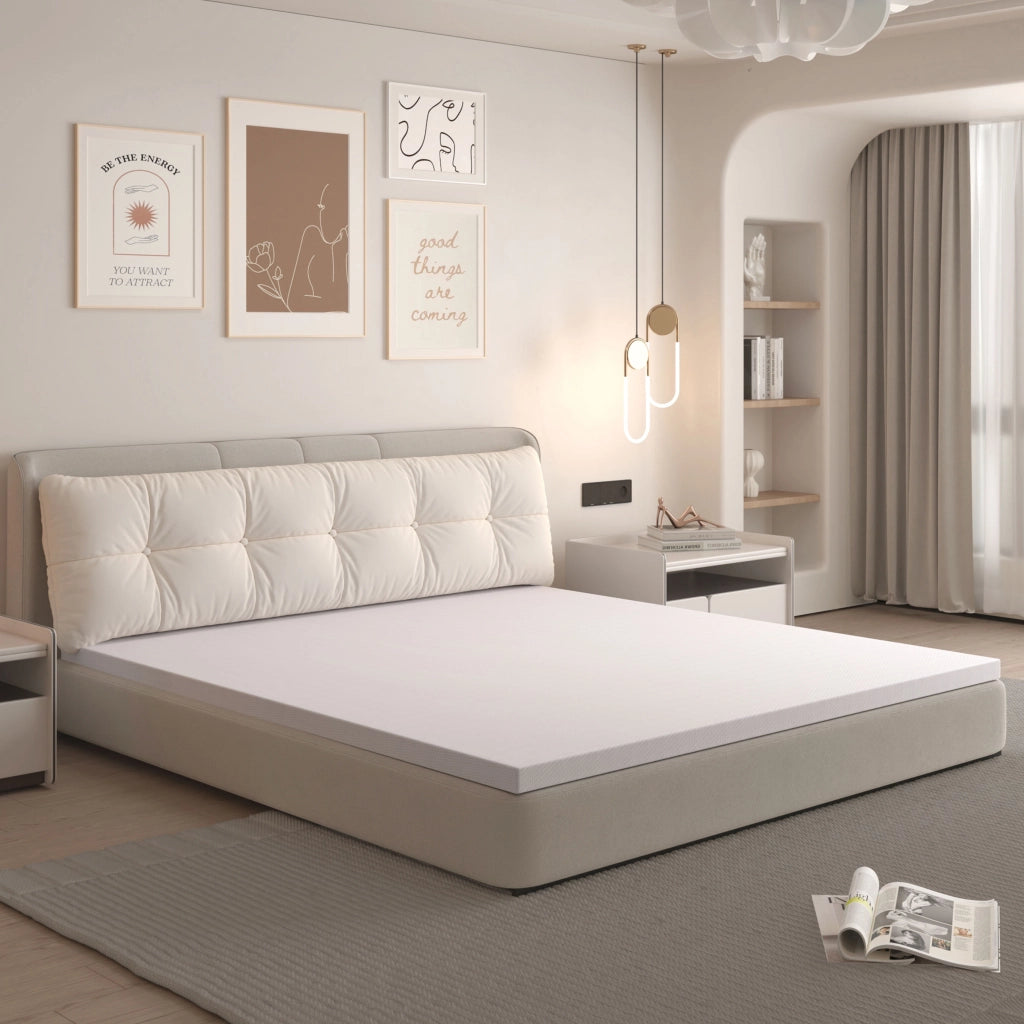 Materasso singolo 90 × 200 cm H3 con rivestimento sfoderabile e lavabile, in schiuma traspirante, bianco
