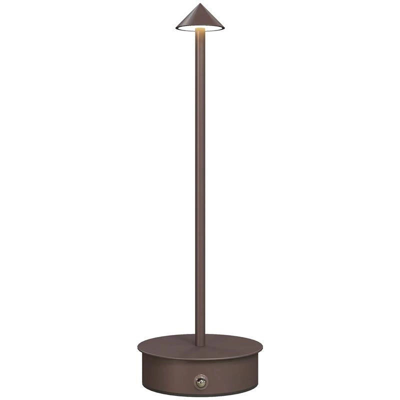 LAMPADA DA TAVOLO TOUCH RICARICABILE CON USB, REGOLABILE 3000K/4500K/6500K, AUTONOMIA 4-8 ORE, CAFFÞ