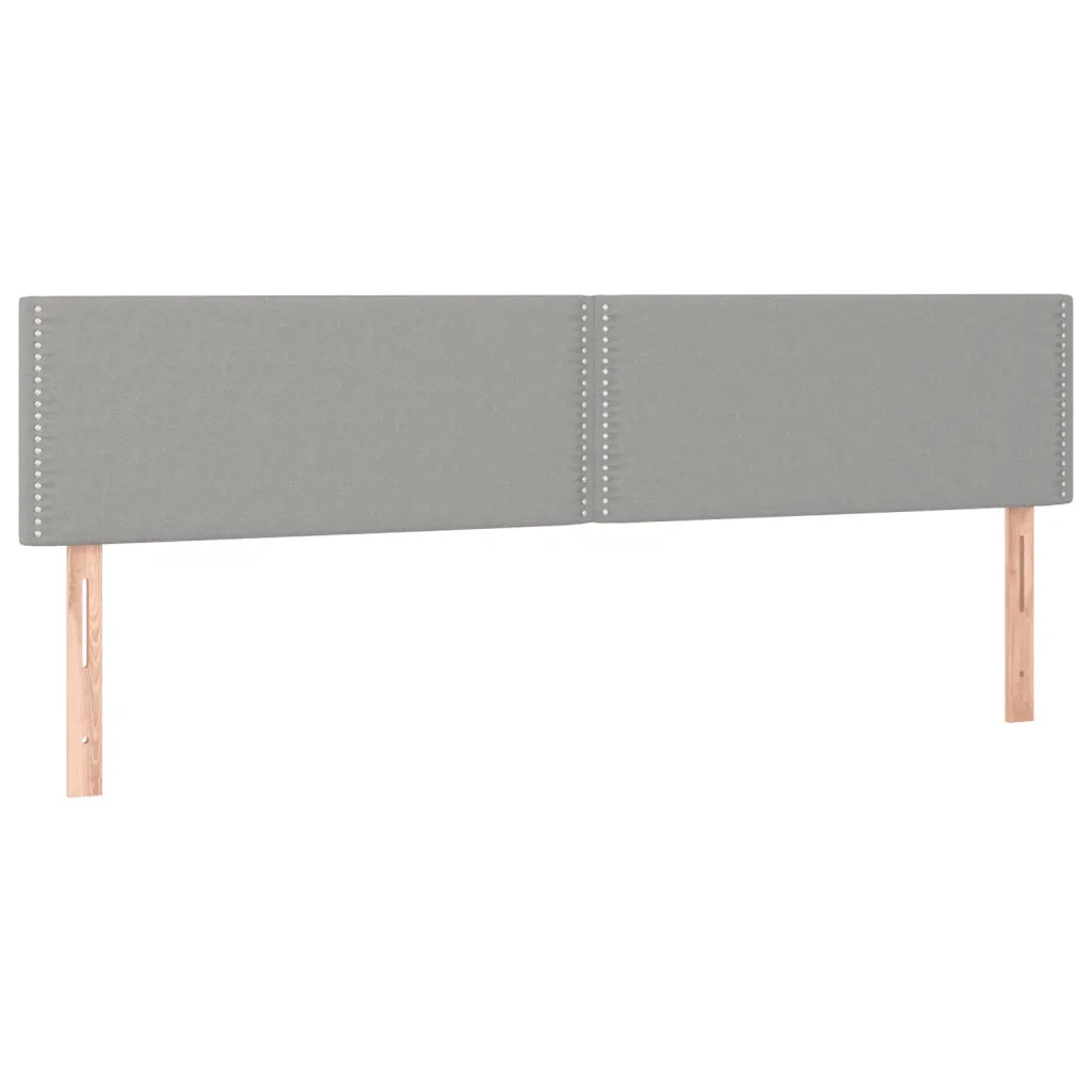 Giroletto a Molle con Materasso Grigio Chiaro 120x190cm Tessuto