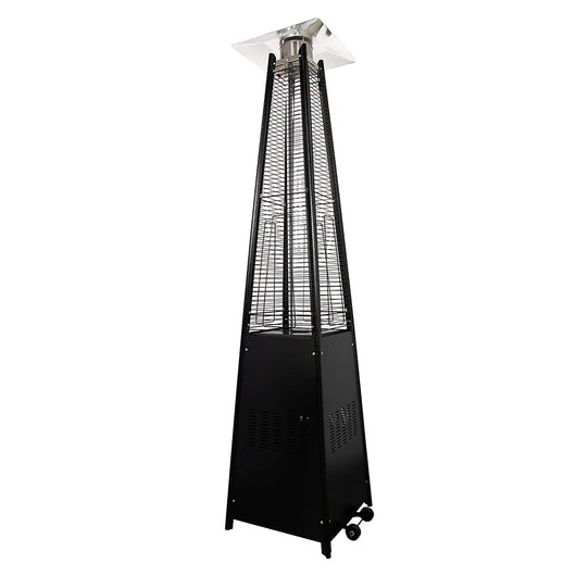 Stufa a Fungo a Gas Max 13kW Fiamma Viva Verticale 52x52x227 cm Pyramid Nero