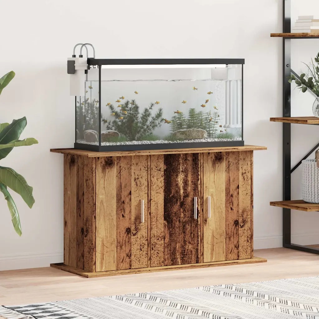 Supporto Acquario 101x41x58cm in Legno Multistrato Legno Antico CFW7541053