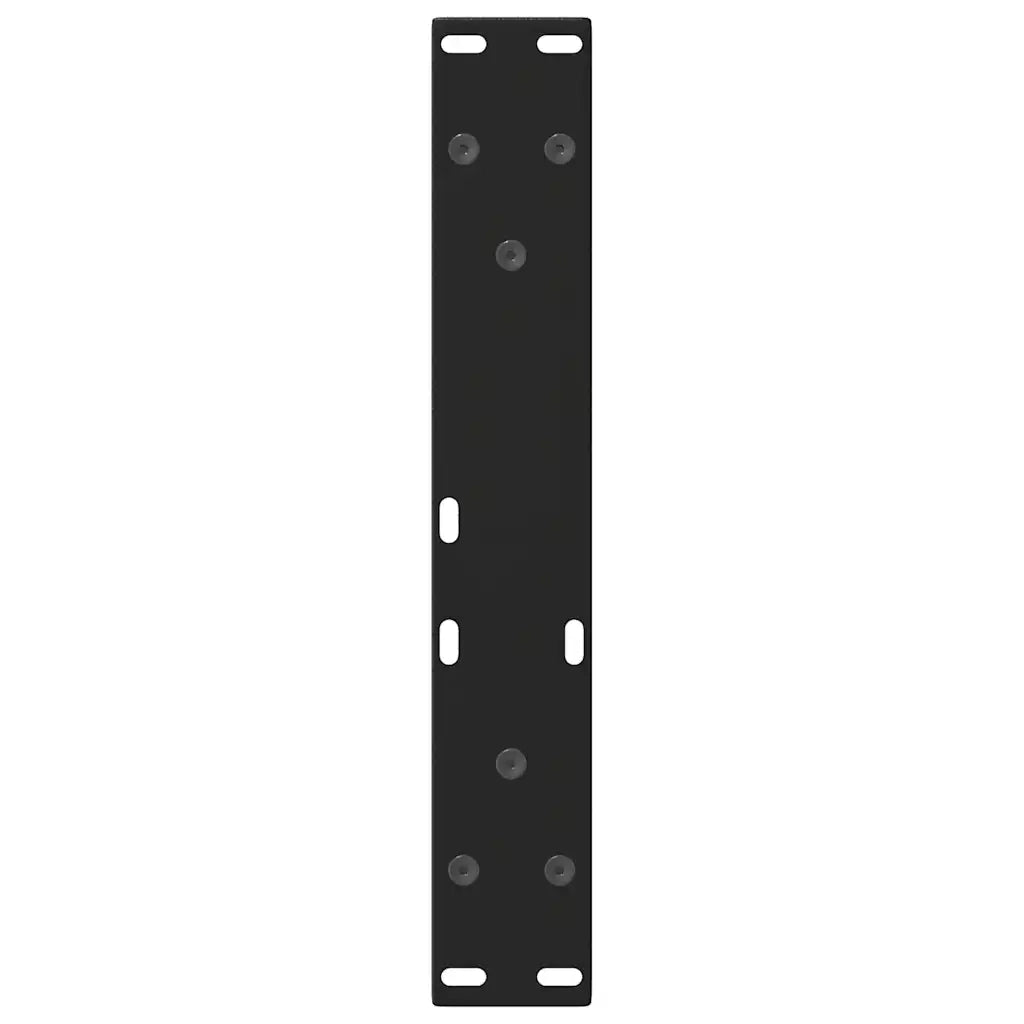 Gambe per Tavolino da Caff¨¨ a Forma di V 2 pz | Piede del tavolo Nere 38x(42-43,3) cm Acciaio