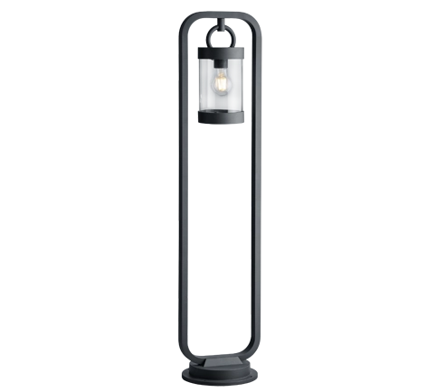 Lampione Esterno Led Giardino Sensore Lanterna Antracite 100cm Sambesi GD Trio