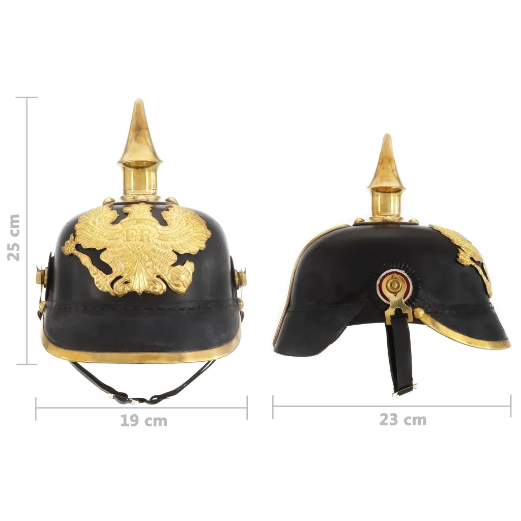 Elmo da Soldato Tedesco Prussiano per LARP in Acciaio Nero CFW3421156