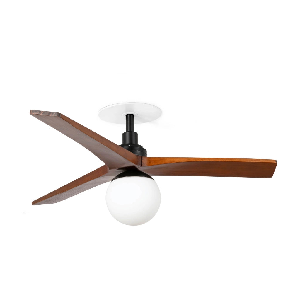KLIM RECESSED S Ventilatore nero/noce E27