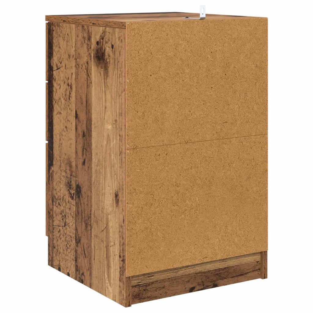 Comodino | Armadio da Notte | Mobiletto da notte con cassetto Legno vecchio 40 x 40 x 63 cm