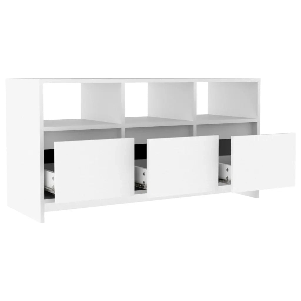 Mobile Porta TV Bianco 102x37,5x52,5 cm in Truciolato cod mxl 17592