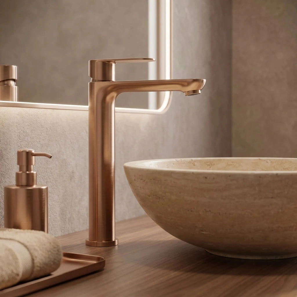 Rubinetto Da Bagno Rea Logan Brush Copper