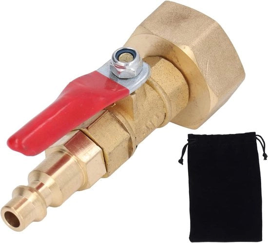 Adattatore di scarico invernale per tubi 1/4 pollici - Connettore rapido maschio - Accessori di invernalizzazione per irrigazione di giardino - Connettori per barche da diporto.