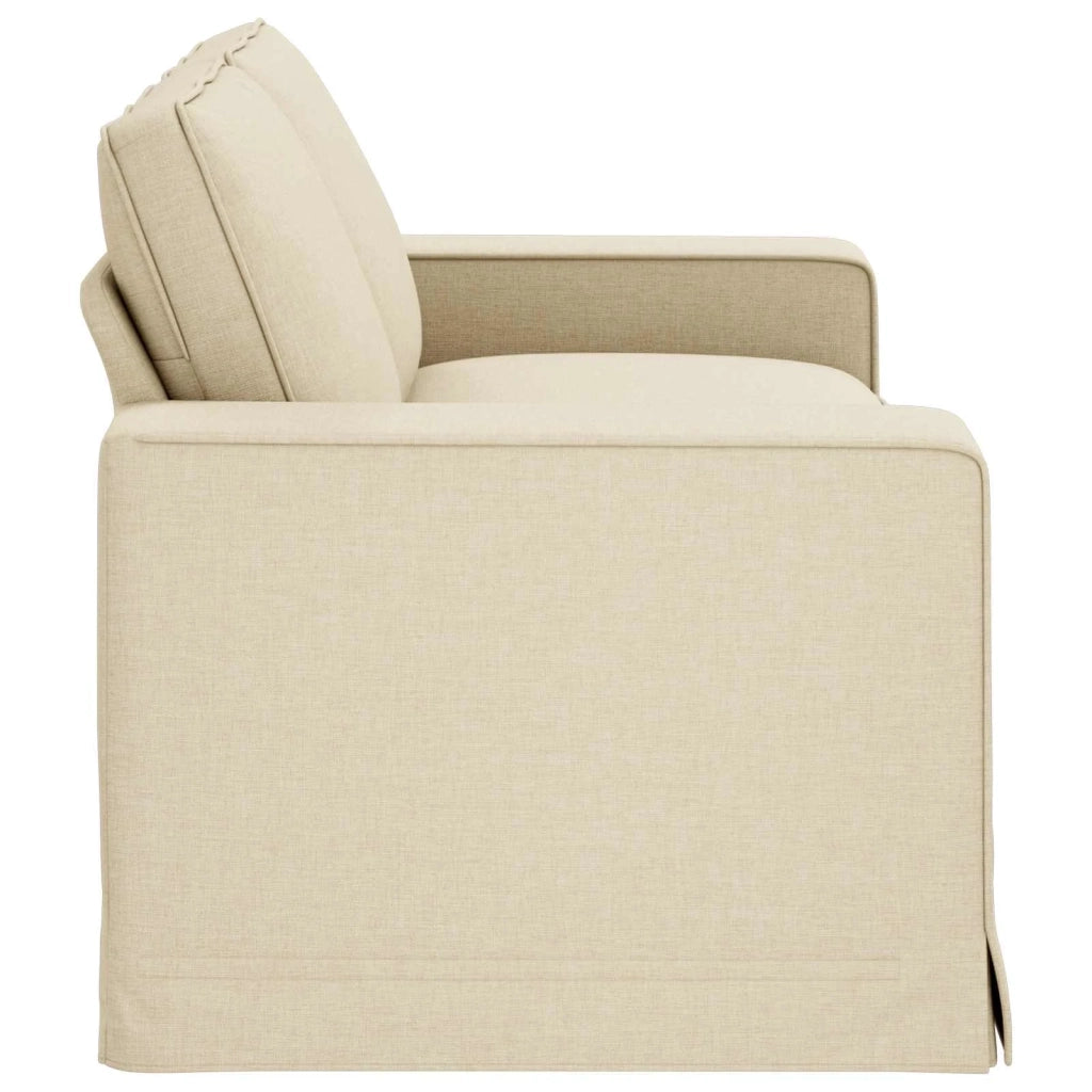 Divano Crema 182 x 80 x 82 cm Tessuto 42024395