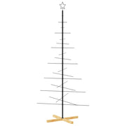 Albero di Natale | Decorazioni natalizie in Metallo con Base in Legno Nero 180 cm