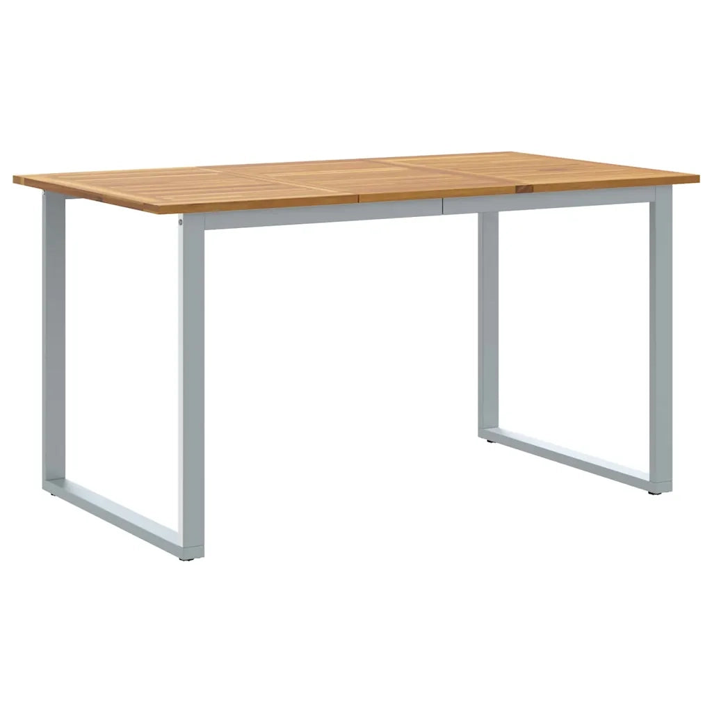 Tavolo da Giardino Grigio 140 x 80 x 75 cm 4010594