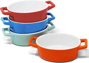 Set di 4 Mini Cotture in Ceramica per Forno