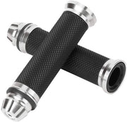 Manubri di guida in gomma con estremità in alluminio, universali per manubri da 7/8" (22mm), comodi e resistenti