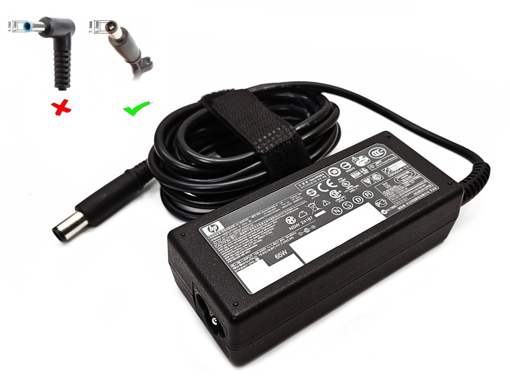 Caricatore Originale HP per Notebook Laptop Portatili Tiny 65W 19,5 V 3,33A Spinotto 7,4 x 5,0 mm Nuovo