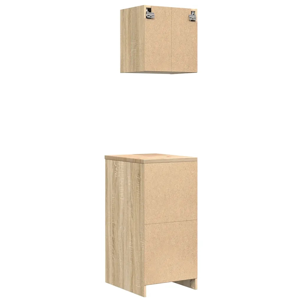 Armadi da Garage 2 pz Rovere Sonoma in Legno Multistrato CFW5480793