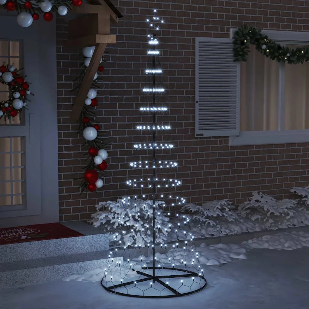 Albero di Natale LED con 295 LED Bianco freddo 250 cm Metallo 42018784