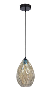 Lampada a sospensione Candellux GRAN 31-51455 nera oro Ø19