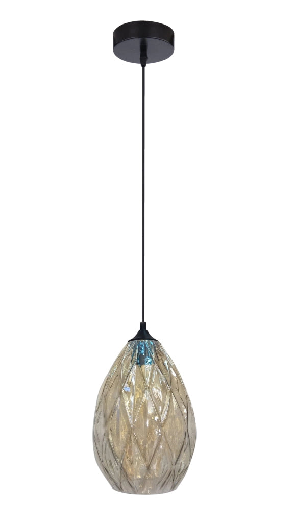 Lampada a sospensione Candellux GRAN 31-51455 nera oro Ø19