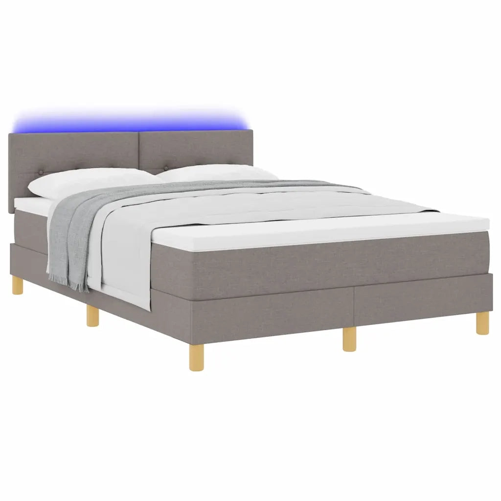 Letto a Sorgente LED con strisce LED Talpa 160 x 200 cm Tessuto 3342454
