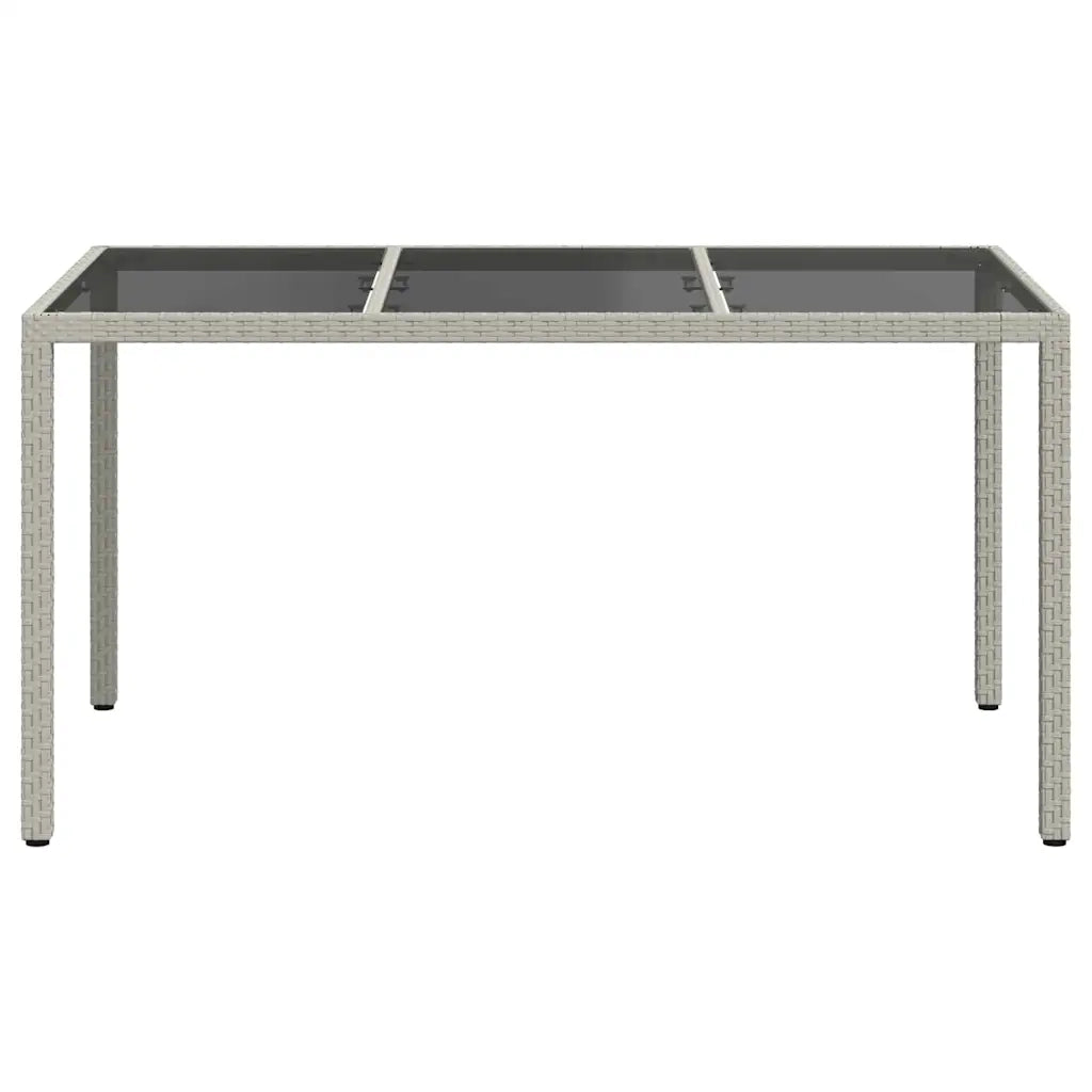 Tavolo da Giardino Bianco 150 x 90 x 75 cm polyrattan 362542