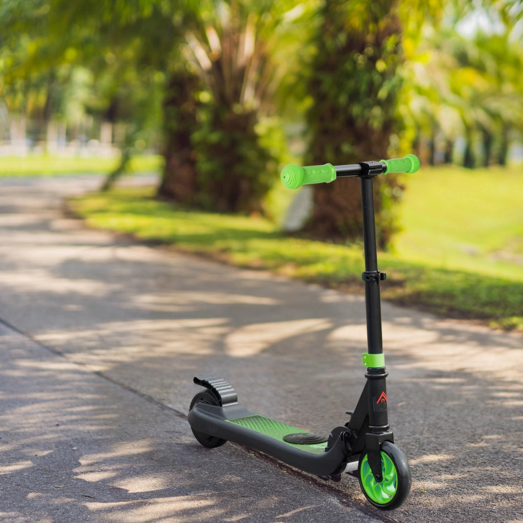 Trottinette elettrica per bambini ¨C zephmum ¨C verde, alluminio, acciaio, 71x36,5x75-80cm