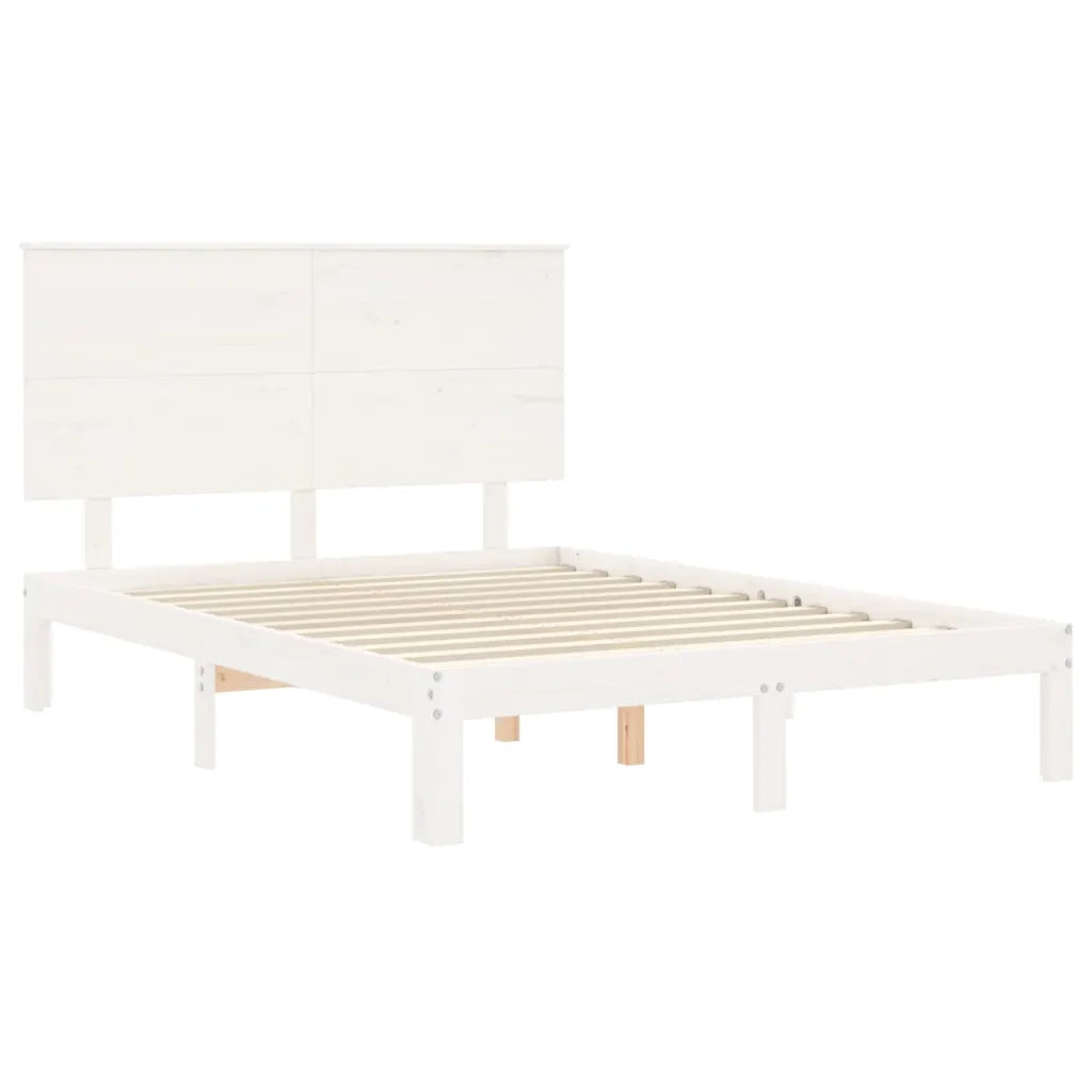 Giroletto con Testiera Bianco Small Double Legno Massello 3193632