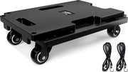 Pannello di trasporto, carico massimo 200 kg, 40,5 x 28 cm, aiuto di trasloco, espandibile, con 2 cavi elastici, nero