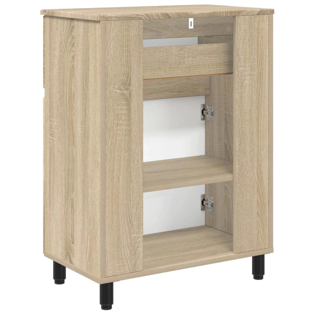Mobiletto da bagno Rovere Sonoma 60 x 35 x 80 cm