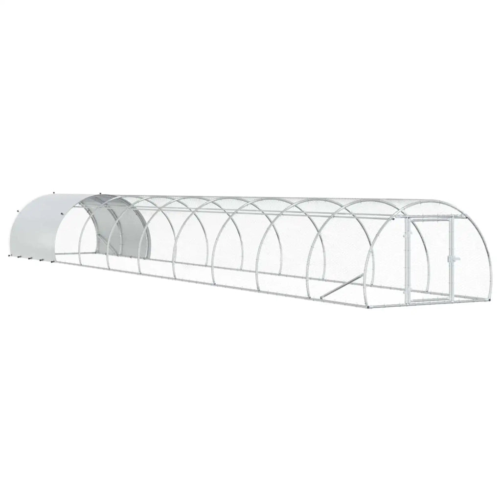 Pollaio Argento 1000 x 150 x 100 cm Acciaio zincato 3434669