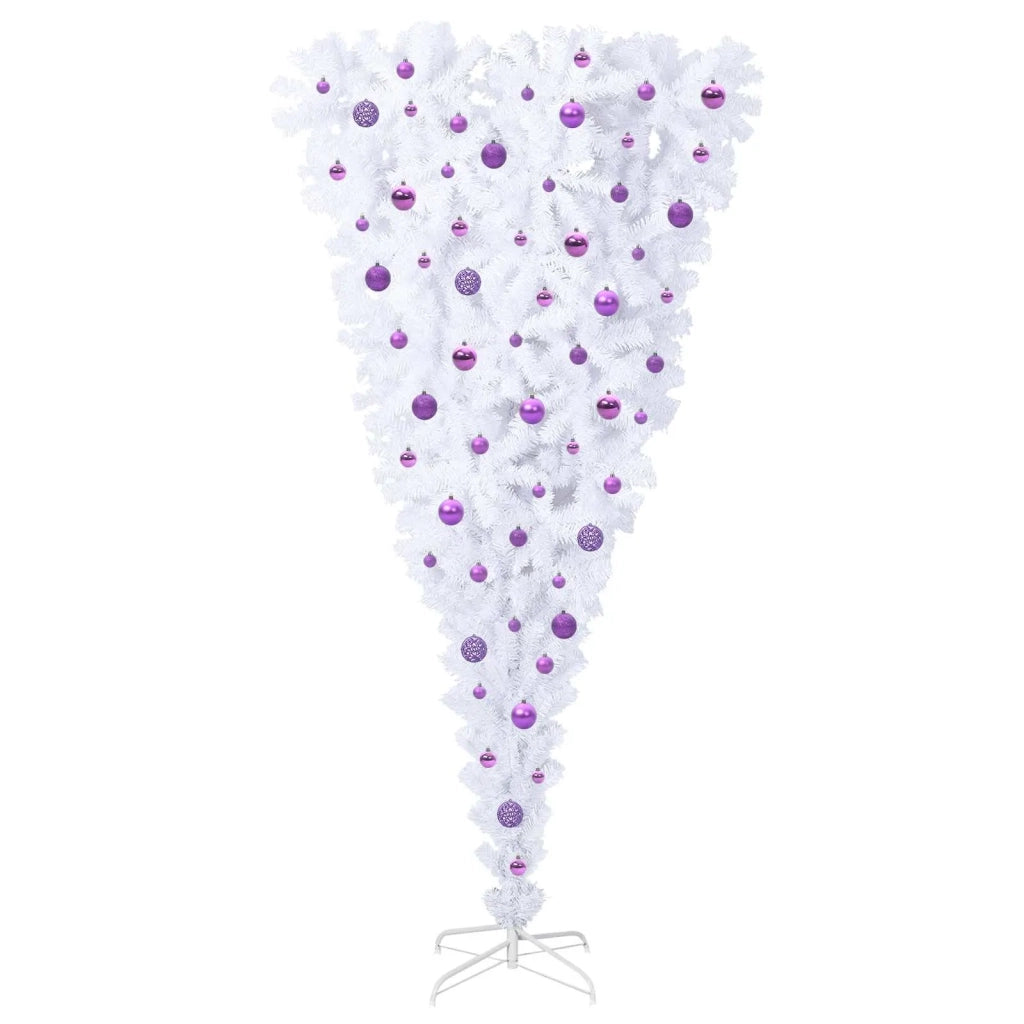 Albero di Natale artificiale Bianco 210 cm PVC e Acciaio 3426733